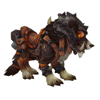 Armoured Red-Brown Draenor Wolf
