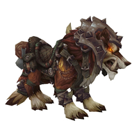 Armoured Russet Draenor Wolf