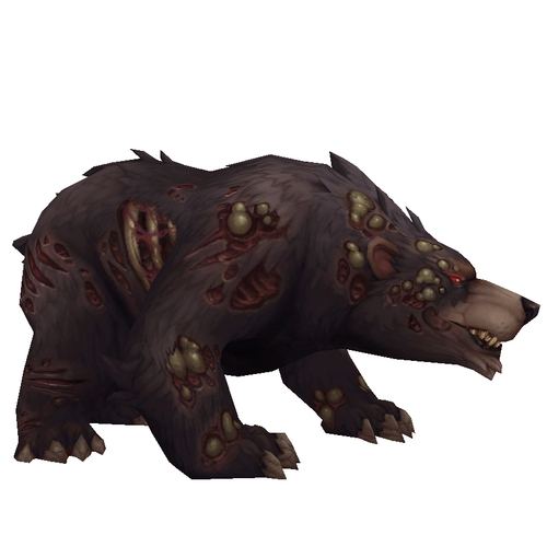 Diseased Dark Bear