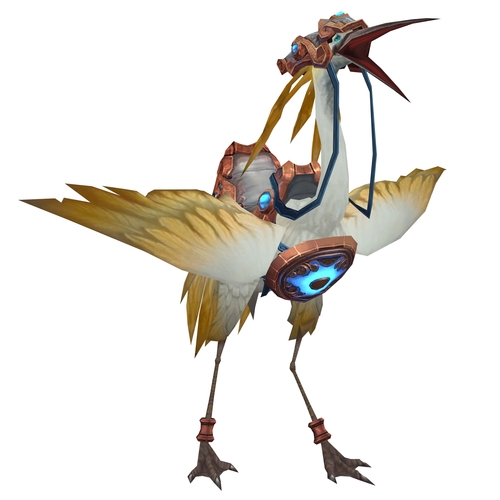 Gilded Riding Crane