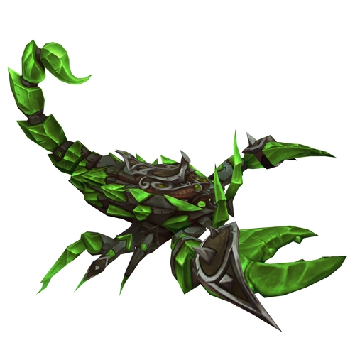 Green Amber Scorpion