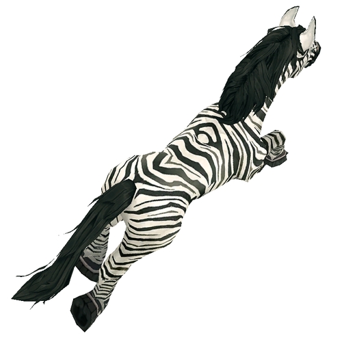 Unsaddled Striped Horse