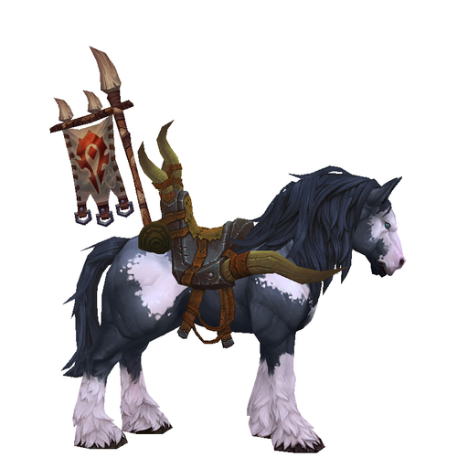 Piebald Horde Mustang