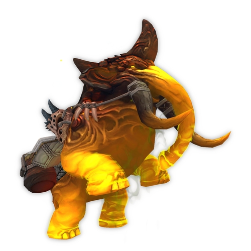 Yellow Magmammoth w/ Short Tusks