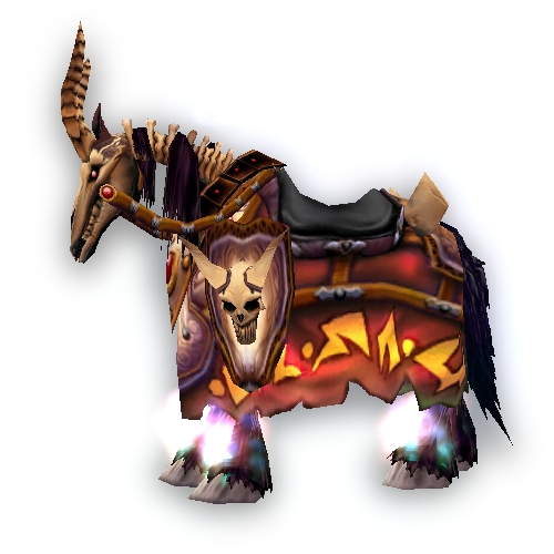 Red-Gold Skeletal Warhorse