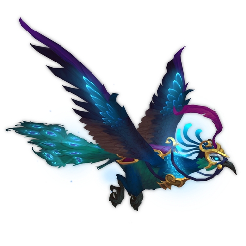 Majestic Azure Peafowl