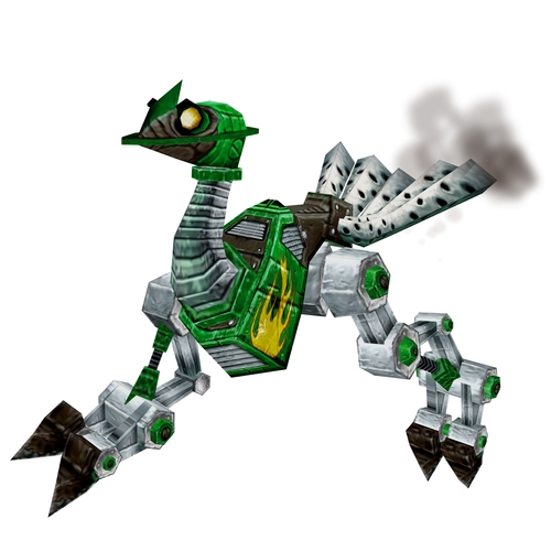 Flaming Green Mechanostrider