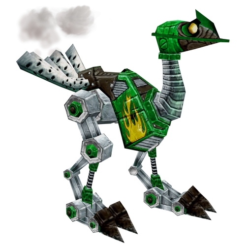 Flaming Green Mechanostrider