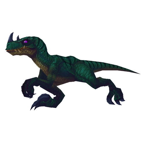 Bare Dark Green Raptor