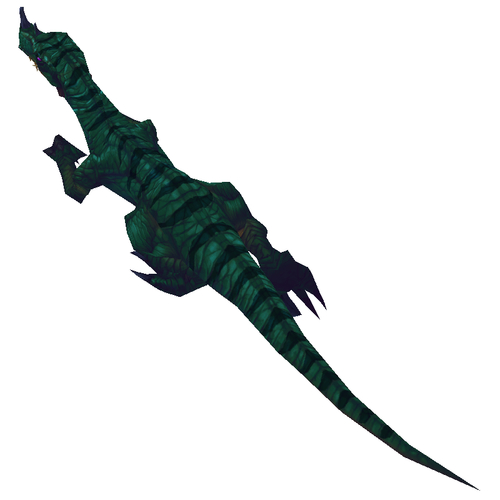 Bare Dark Green Raptor