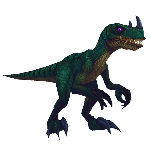 Bare Dark Green Raptor