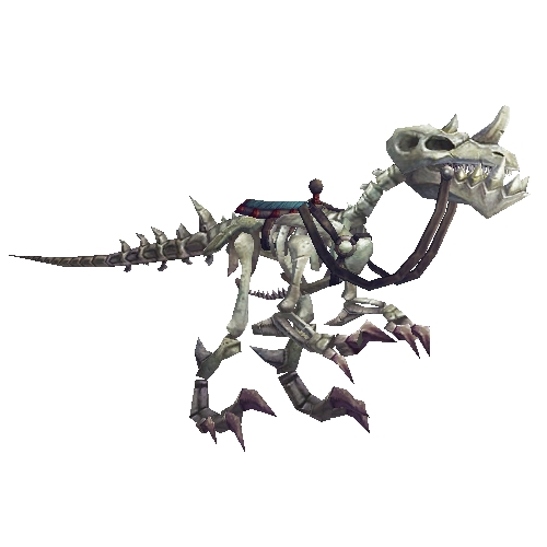 White Skeletal Raptor