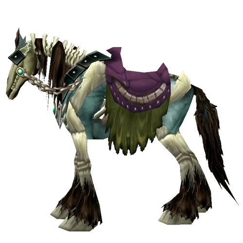 Blue Skeletal Horse