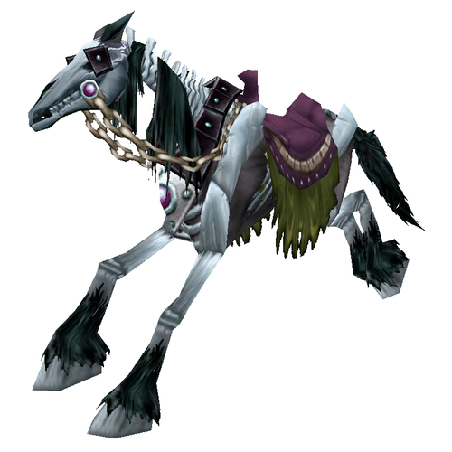 Black Skeletal Horse