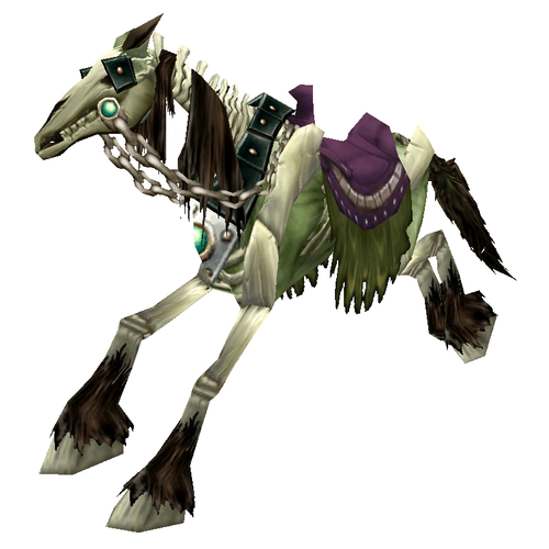 Green Skeletal Horse