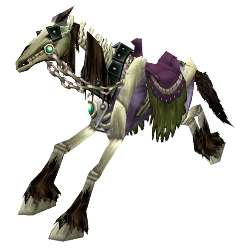 Purple Skeletal Horse