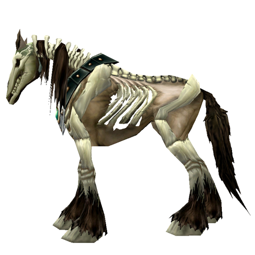 Unsaddled Brown Skeletal Horse