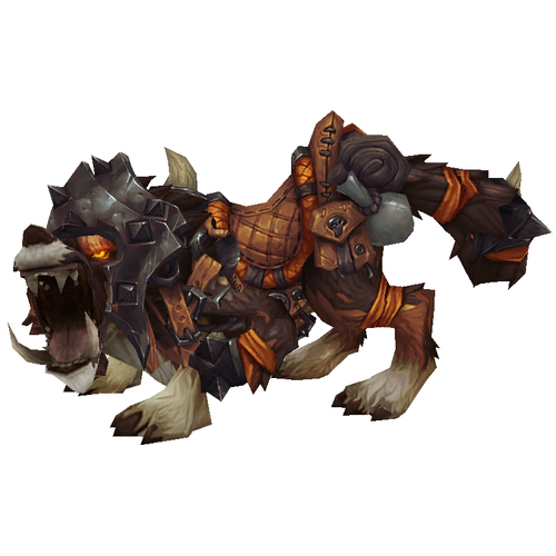 Armoured Red-Brown Draenor Wolf