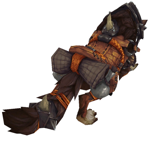 Armoured Red-Brown Draenor Wolf