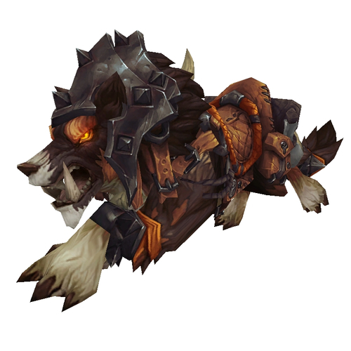 Armoured Red-Brown Draenor Wolf