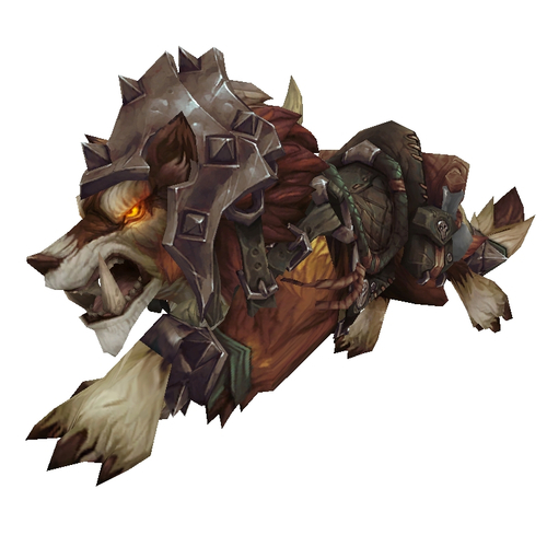 Armoured Russet Draenor Wolf