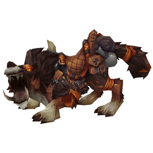 Red-Brown Draenor Wolf