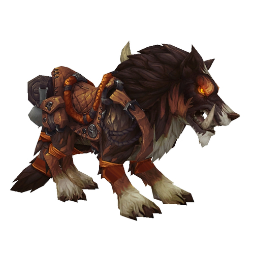 Red-Brown Draenor Wolf