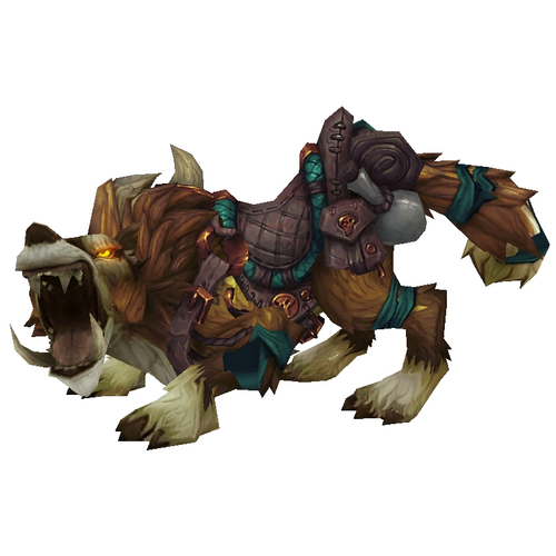 Orange Draenor Wolf