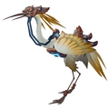 Gilded Riding Crane