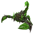 Green Amber Scorpion