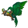 Green Pirate Parrot