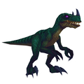 Bare Dark Green Raptor