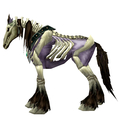 Unsaddled Purple Skeletal Horse