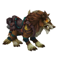 Orange Draenor Wolf